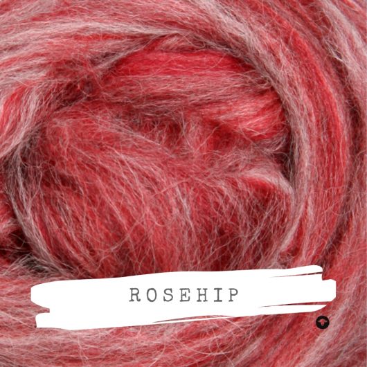 Ashford Alpaca Merino Rovings available on Wool Craft - Rosehip