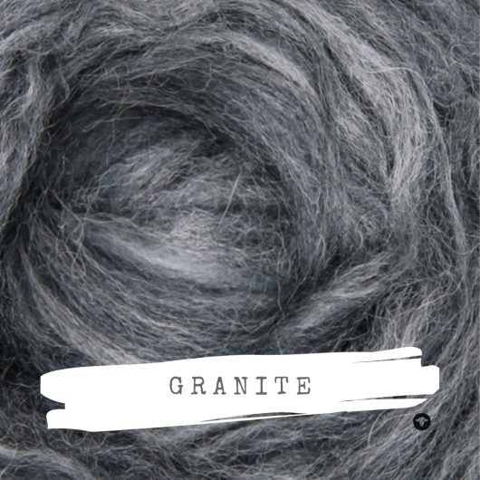 Ashford Alpaca Merino Rovings available on Wool Craft - Granite